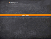 Tablet Screenshot of fivebanger.de